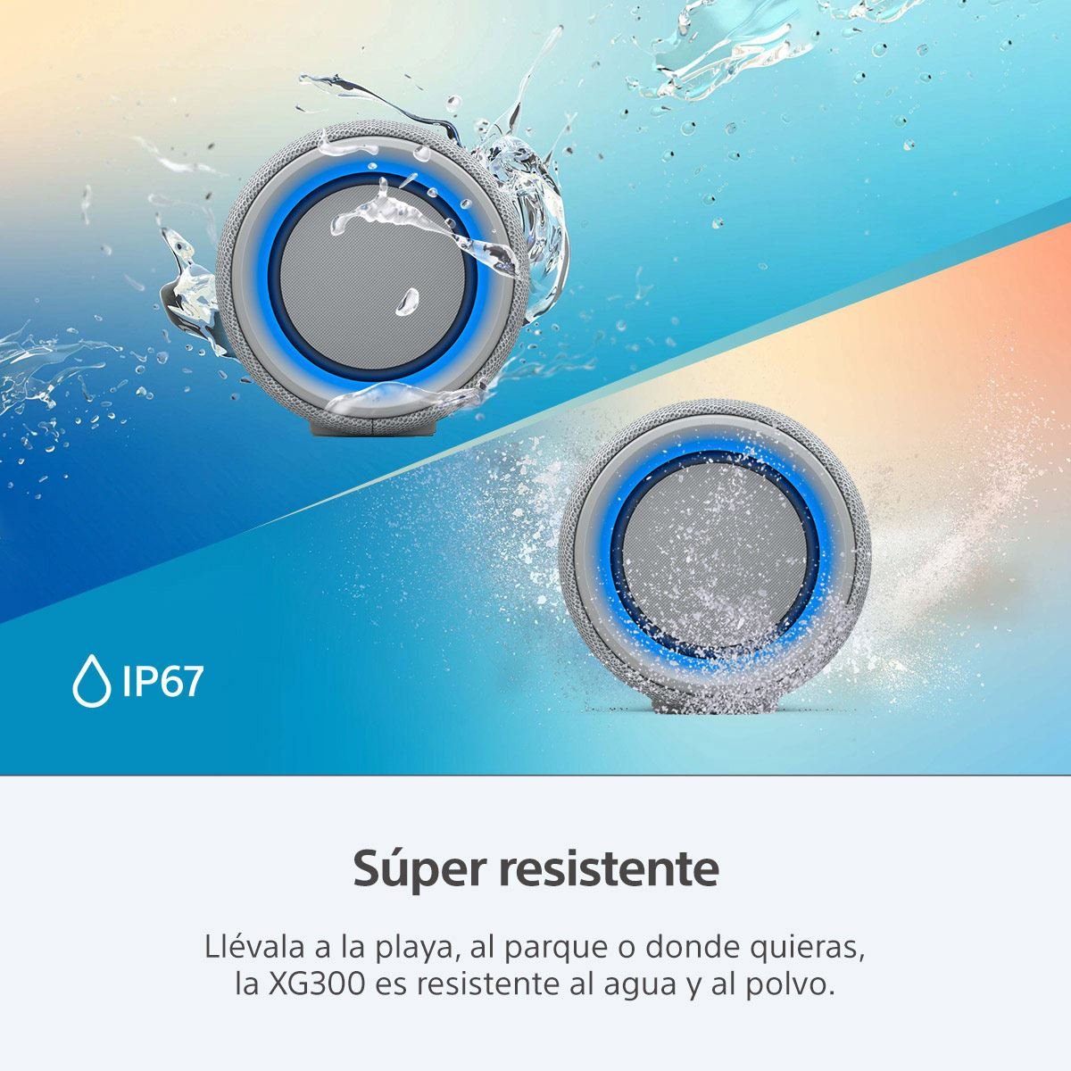Bocina Bluetooth Portátil Sony XG300 Resistente al Agua