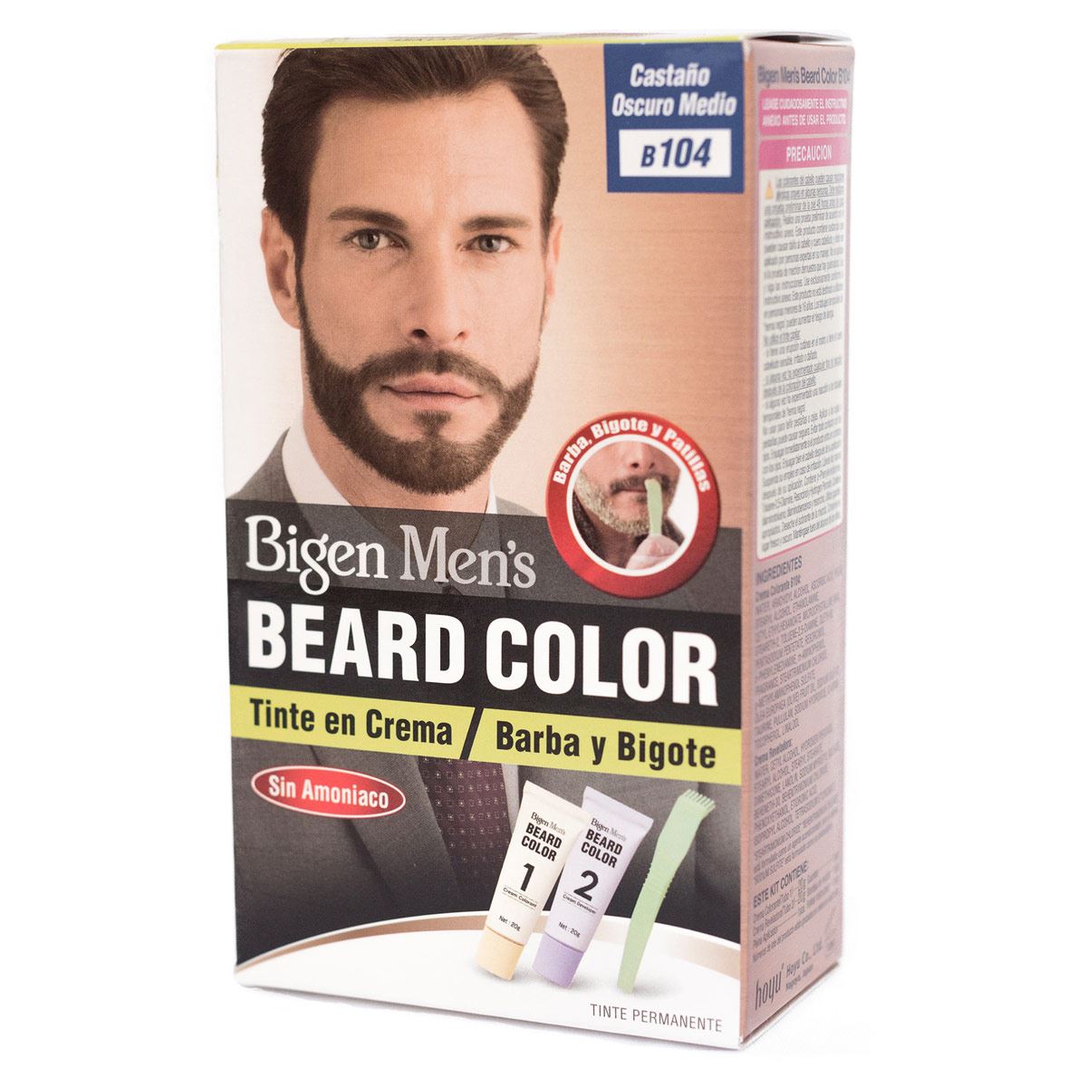 Bigen Coloración para Barba y Bigote color Castaño Oscuro Medio