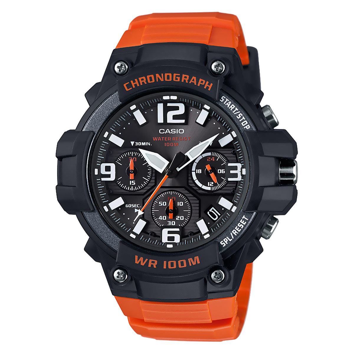 Casio Illuminator MWA-100H-2AVCF - Orologio da uomo al quarzo, resistente, 50 mm, Argento, Orologio analogico