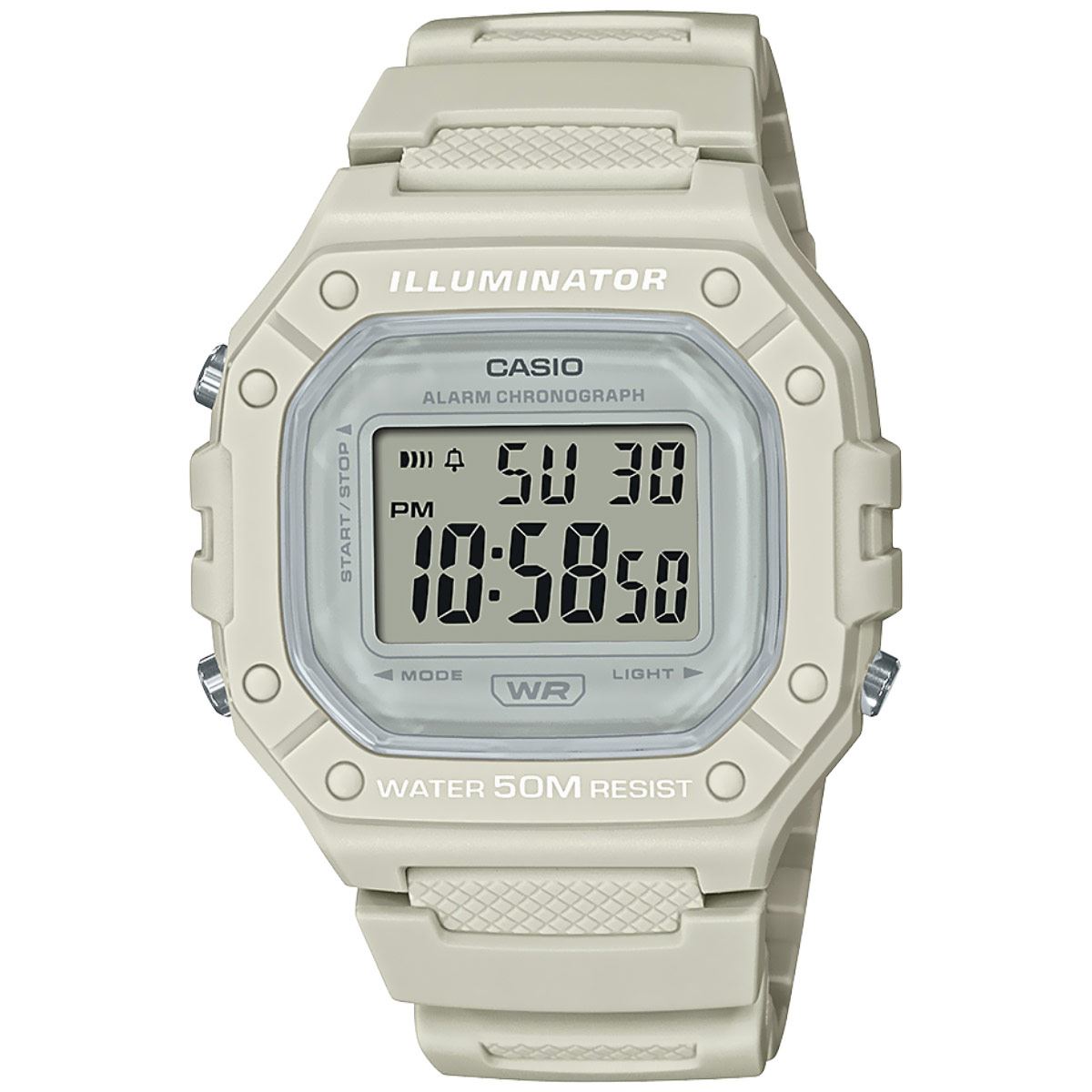 Reloj Casio W-218HC-8AVCF Dama Blanco
