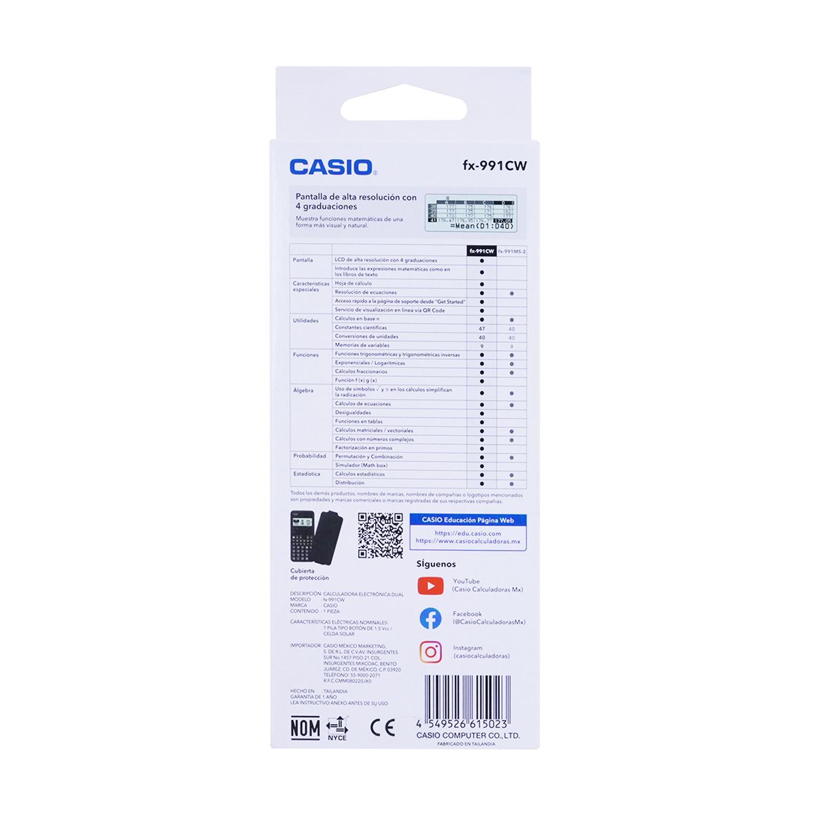 Calculadora Científica Casio FX-991CW