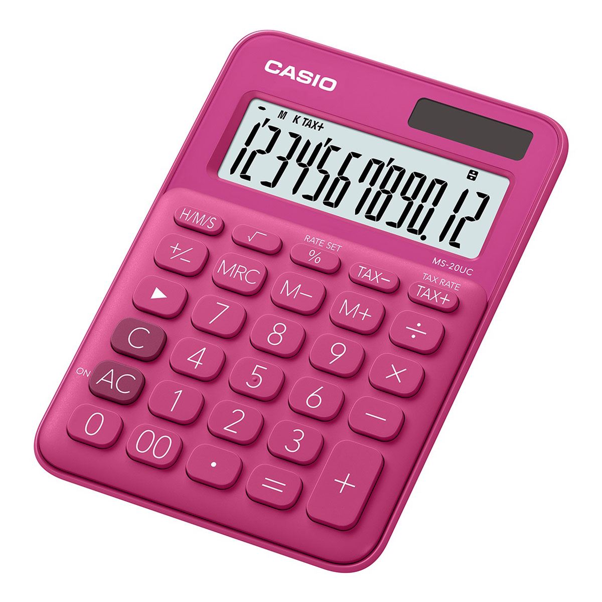 Calculadora de escritorio Casio MS-20UC-RD Rosa