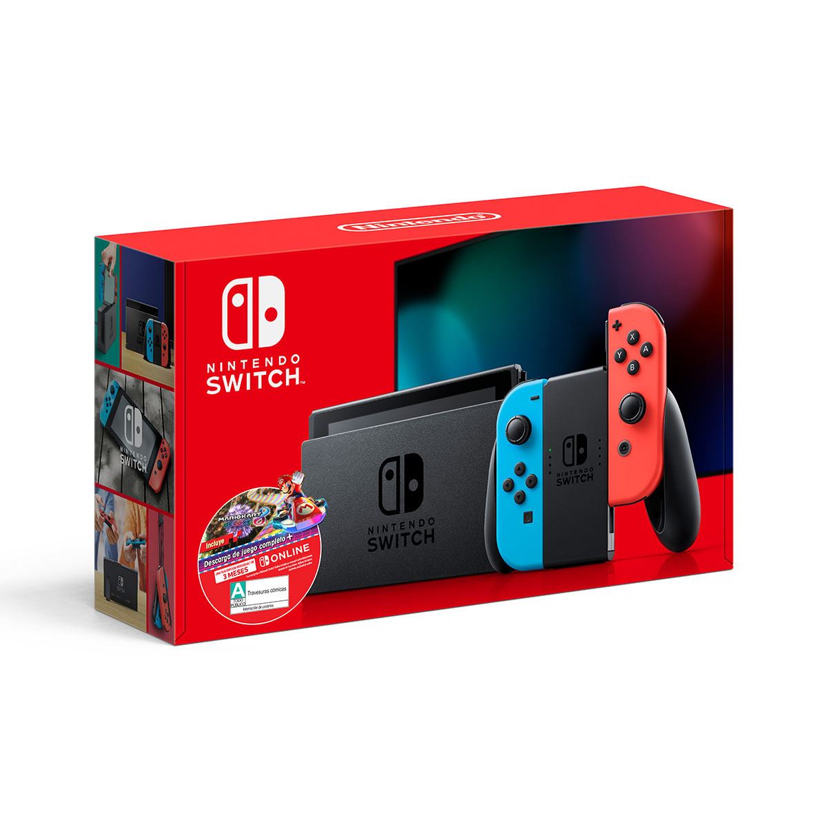 Nintendo Switch Neón 1.1 + Mario Kart 8 Deluxe (Digital)