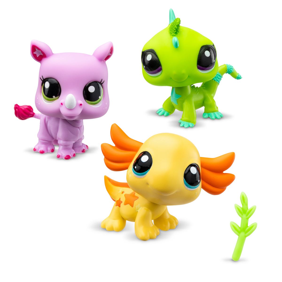 Tubo con 3 figuras Littlest Pet Shop