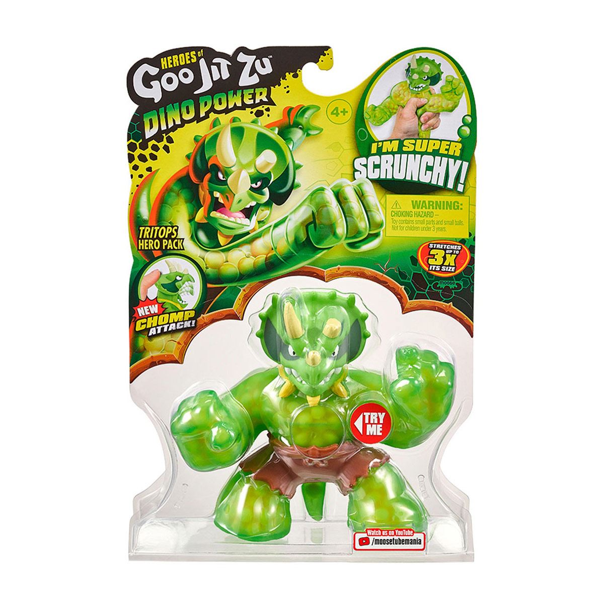 Figura elástica dinosaurio GooJitZu Dino Power Bandai