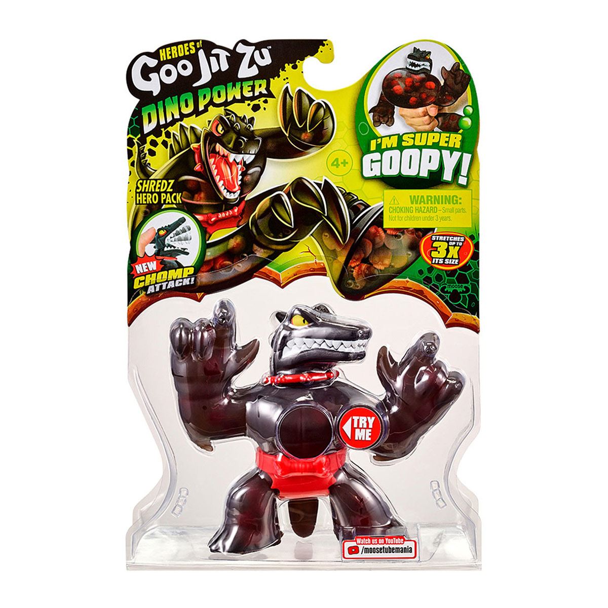 Figura elástica dinosaurio GooJitZu Dino Power Bandai