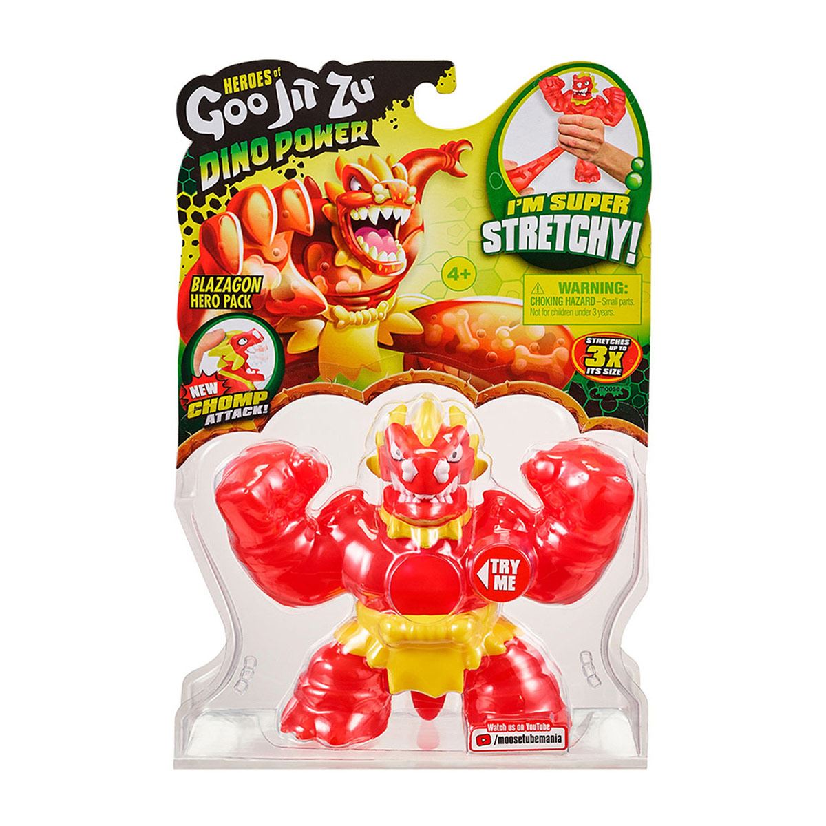 Figura elástica dinosaurio GooJitZu Dino Power Bandai
