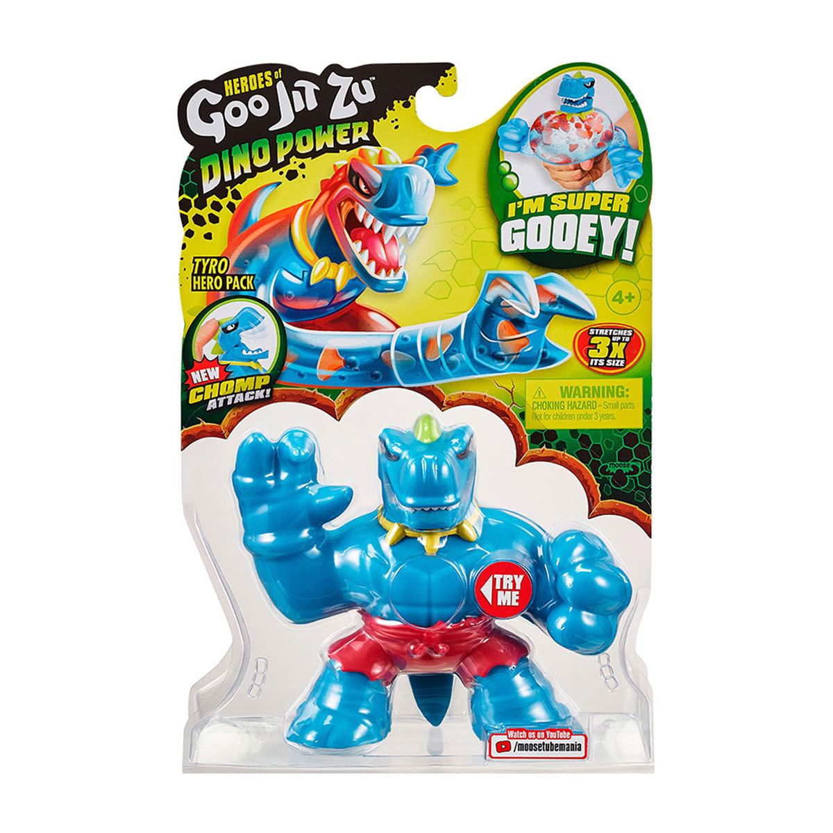 Figura elástica dinosaurio GooJitZu Dino Power Bandai