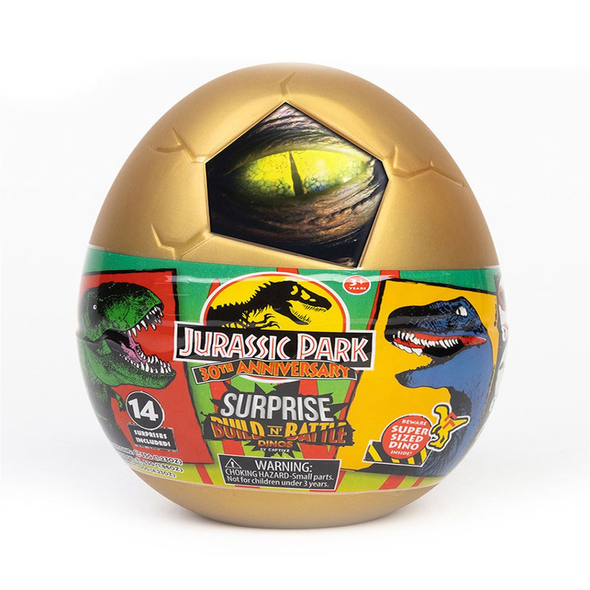 Bandai Jurassic World Captivz Huevo Sorpresa 30 Aniversario
