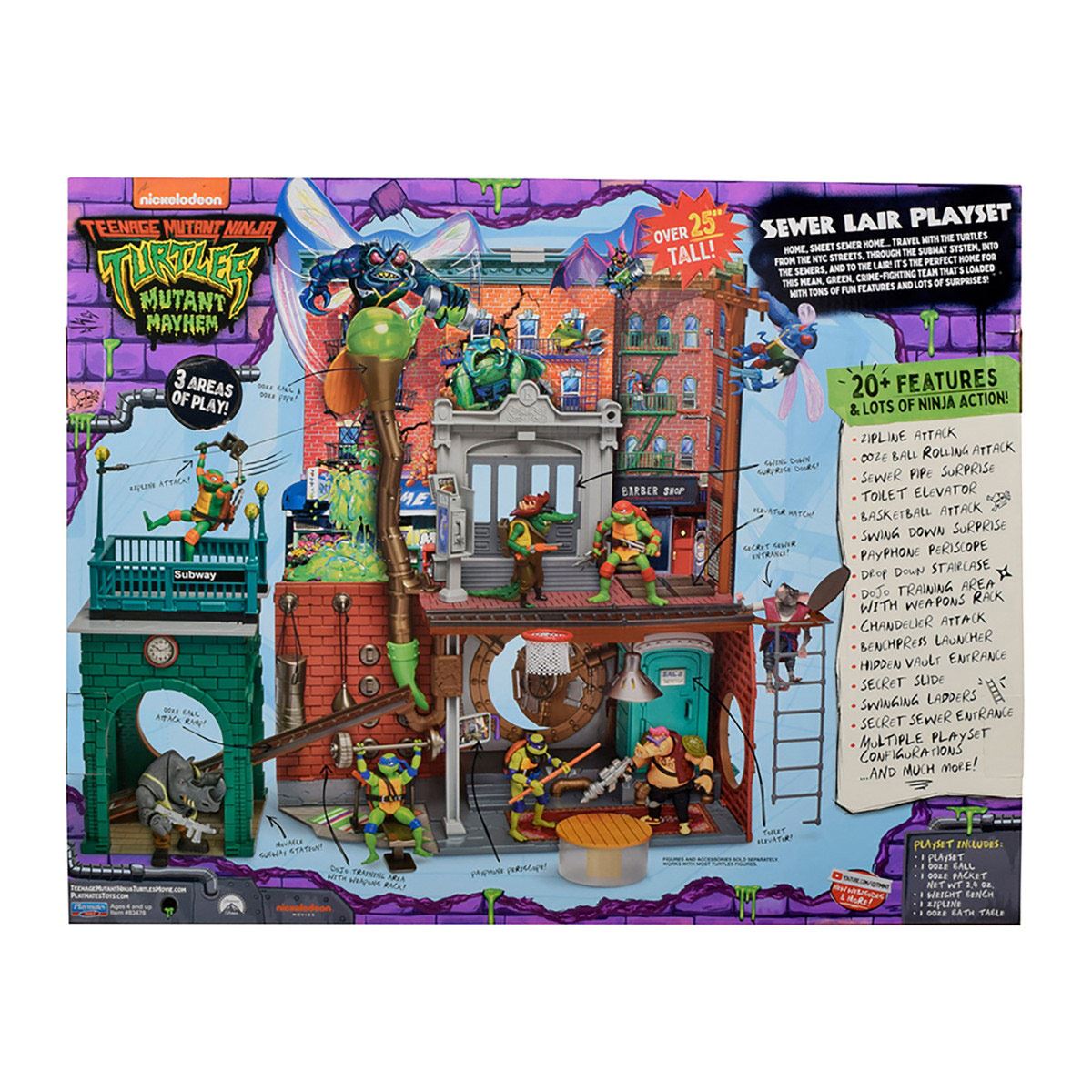 Teenage Mutant Ninja Turtles Movie Playset Bandai