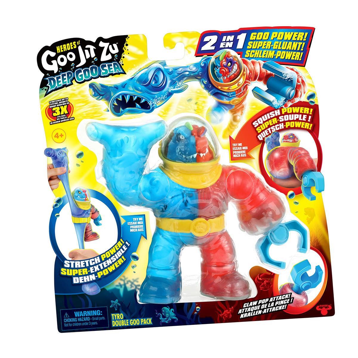 Goo Jit Zu Figura 2 en 1 S8 Deep Goo Sea Bandai