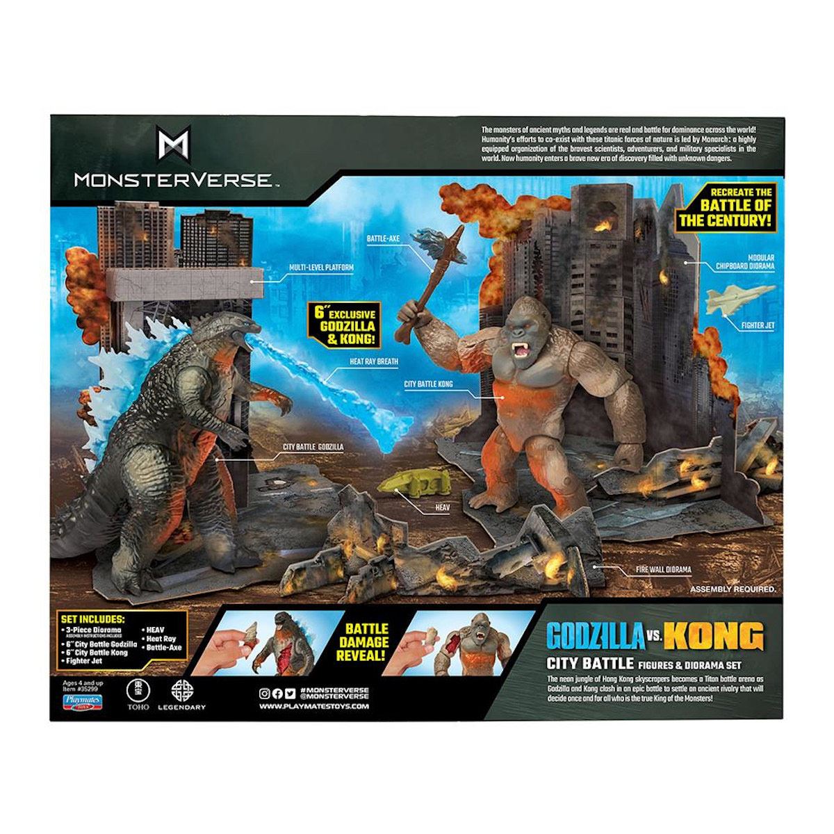 Pack 2 figuras Monsterverse Godzilla