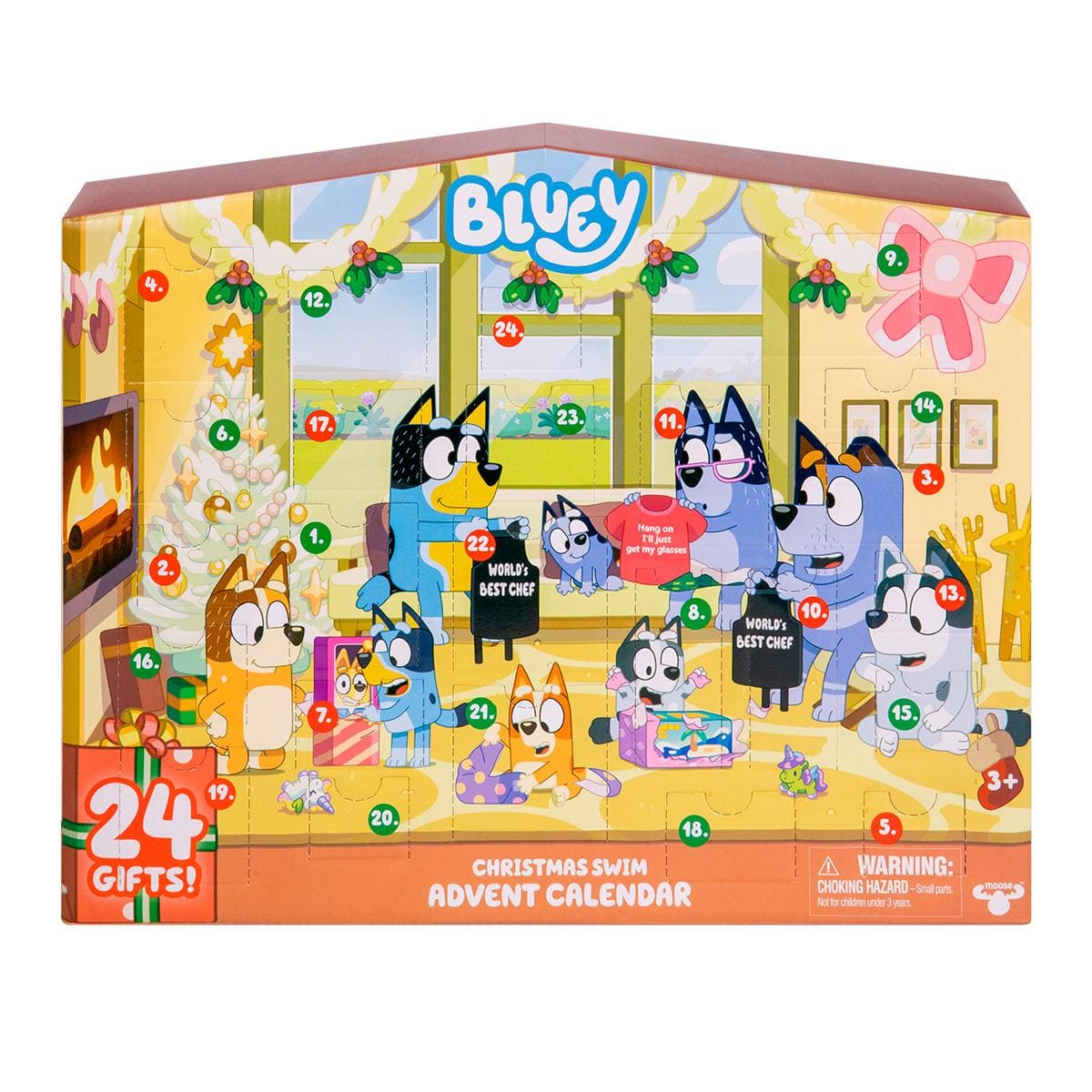 Calendario de Adviento Bluey ¡Cuenta los Días que Faltan para Navidad!