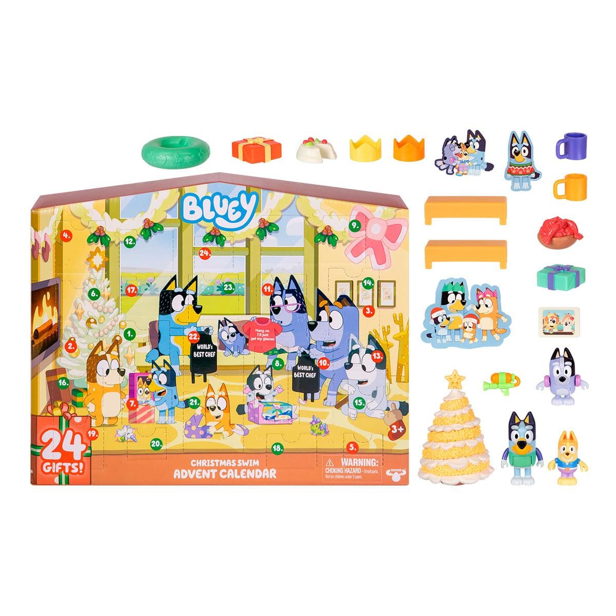 Calendario de Adviento Bluey ¡Cuenta los Días que Faltan para Navidad!