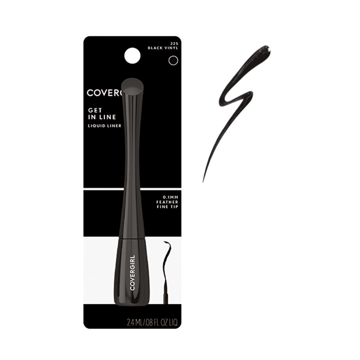 Delineador de ojos líquido Covergirl Get In Line 325 Black Ninyl