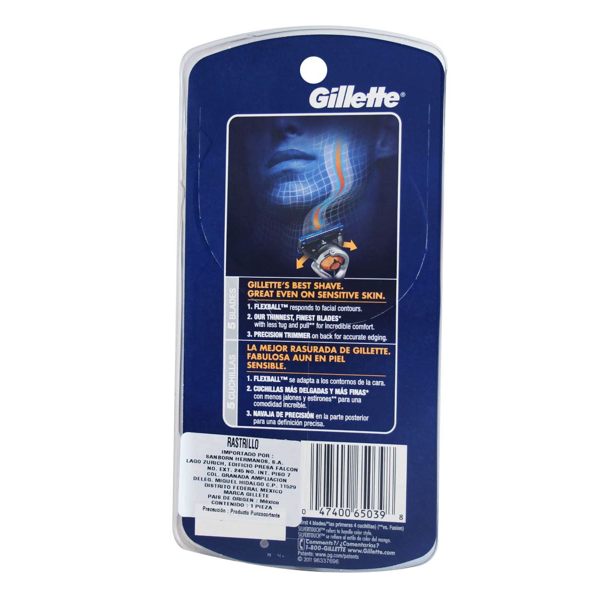 Rastrillo Fusion Gillette P-G SILV RZ650