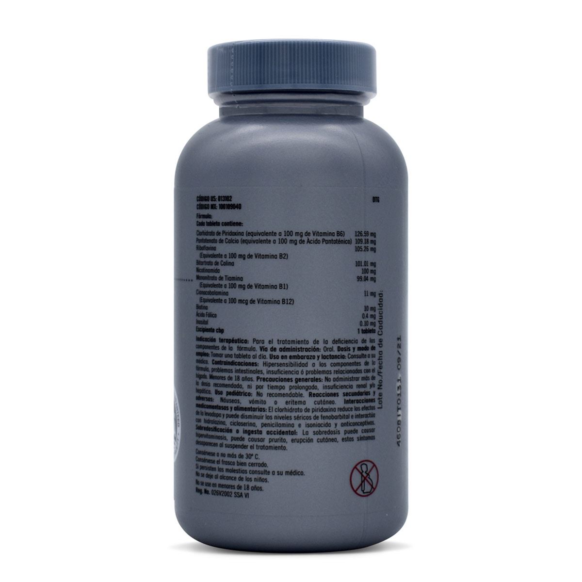 Big complejo b 100 mg 100 tabs