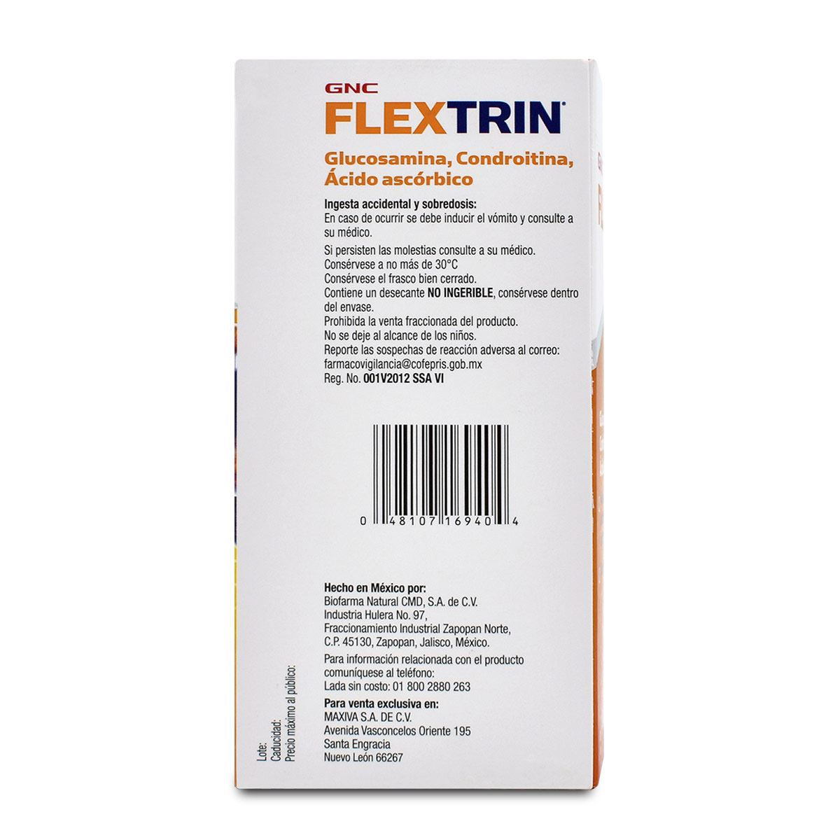 Flextrin glucosamina y condroitina 180 caps