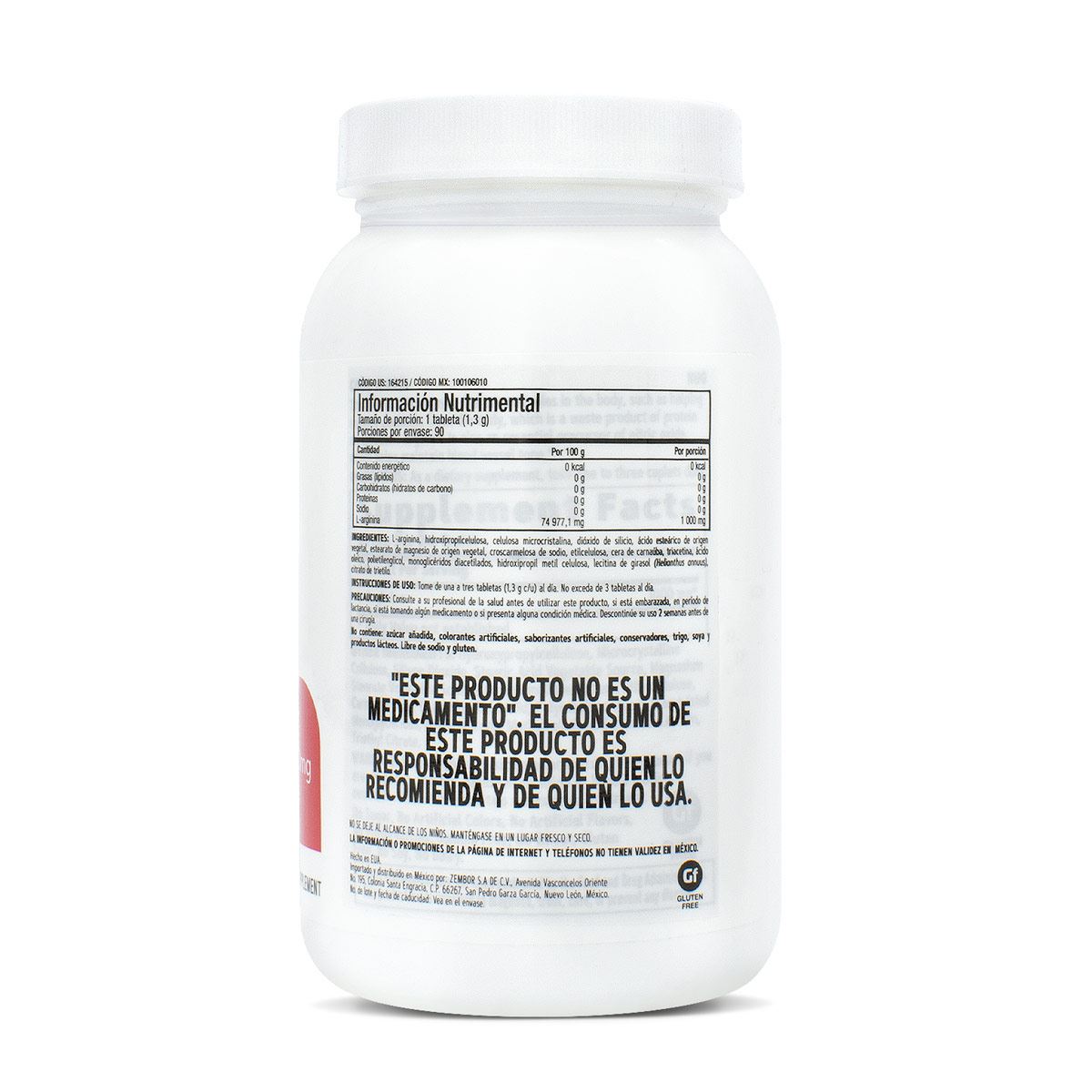 L-arginina 1000 mg 90 tabs