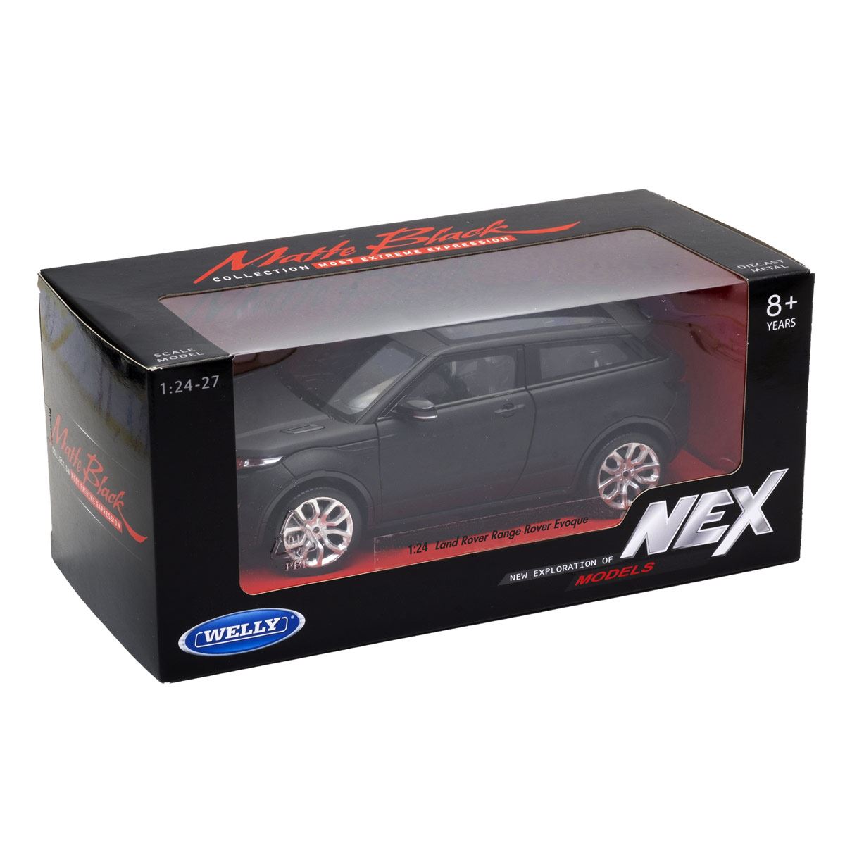 Auto Escala Land Rover Range Rover Evoque Negro Mate Die Cast