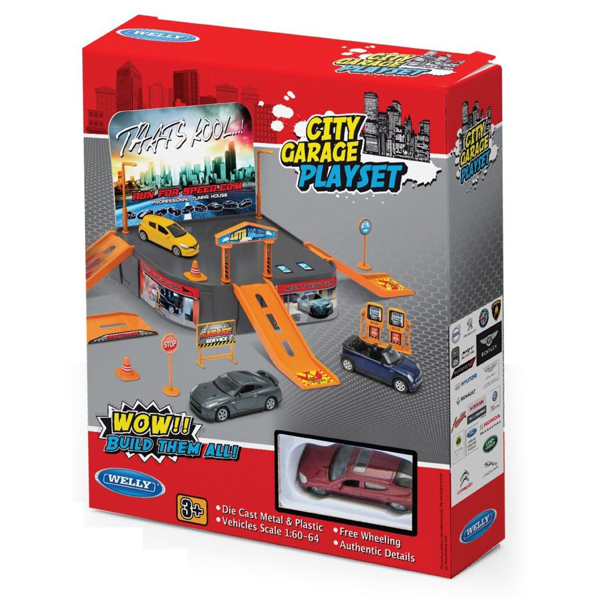 Garage Playset W&#47;Porsche Panamera S