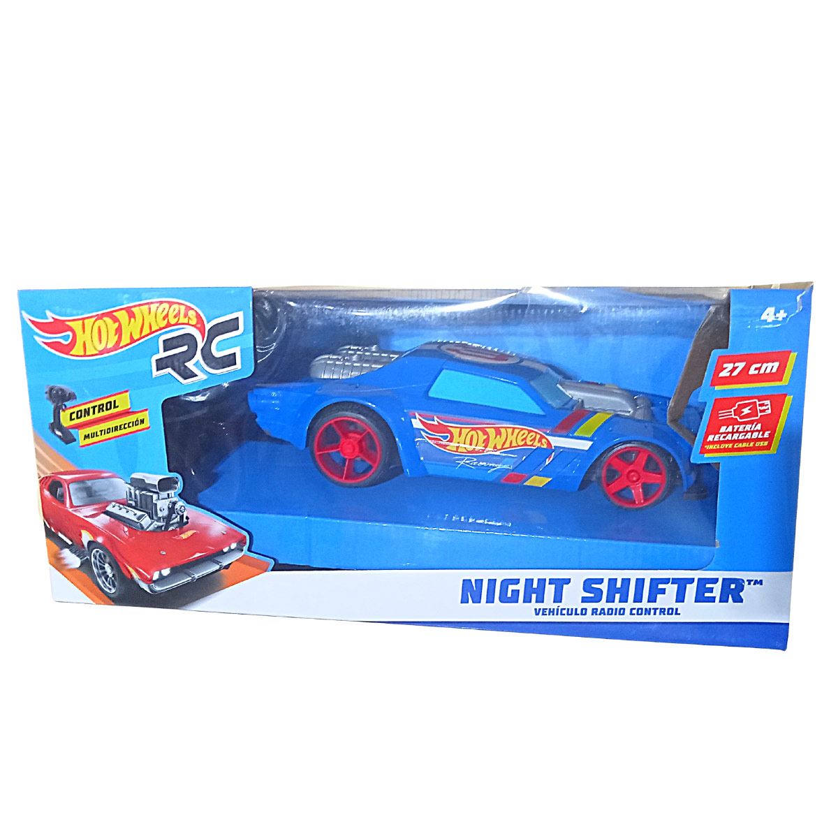 Hotwheels Radio Control Nightshifter 27cm 2 4ghz
