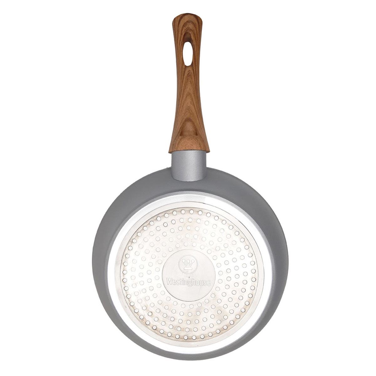 Sartén Westinghouse Antiadherente de Mármol Gris Madera 26 cm (WCFP0032026MBB)