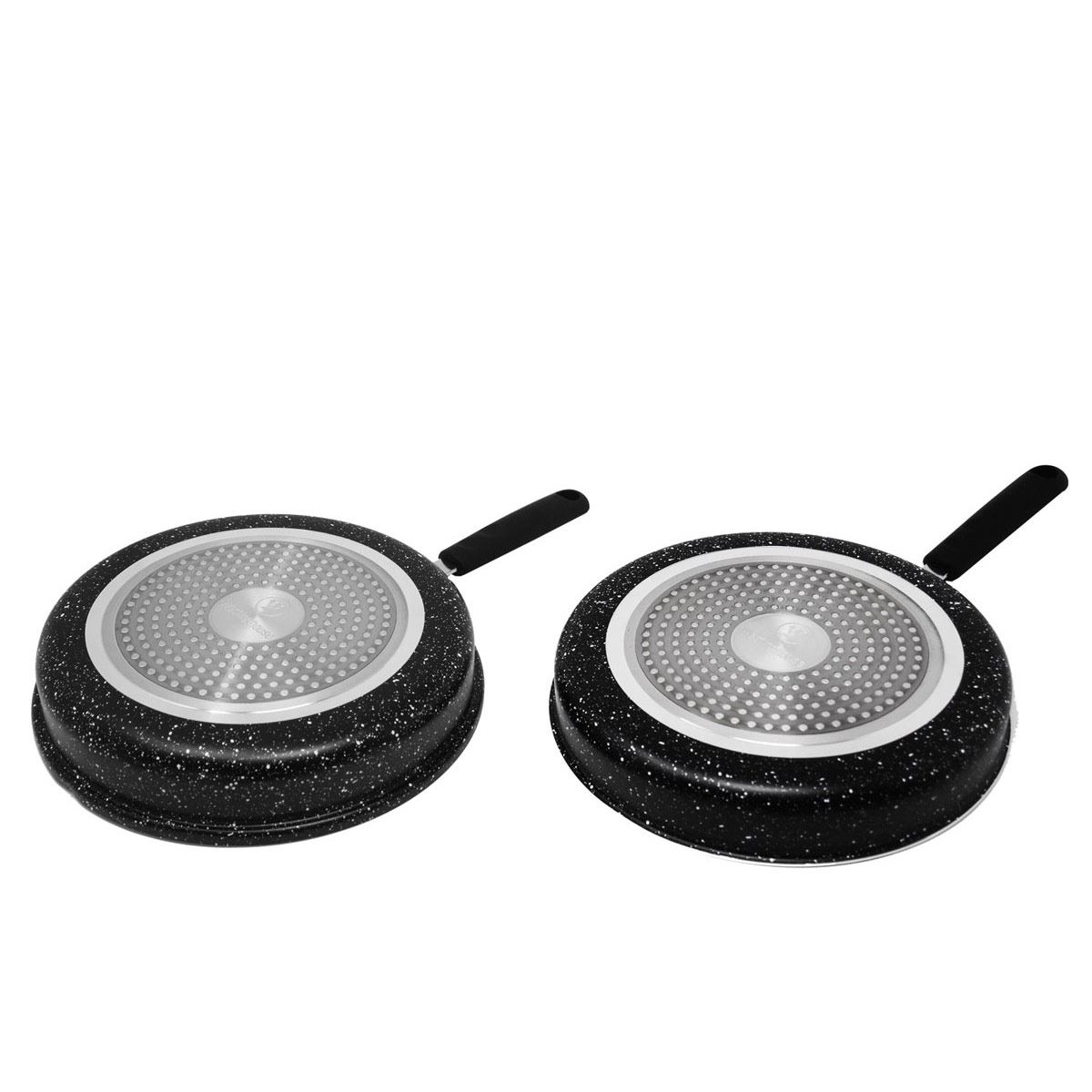 Set de Sartenes Westinghouse  Antiadherente de Mármol Negro 28 cm