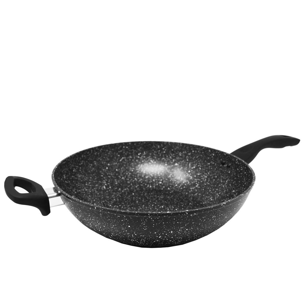 Wok Westinghouse Antiadherente de Mármol Negro 32 cm