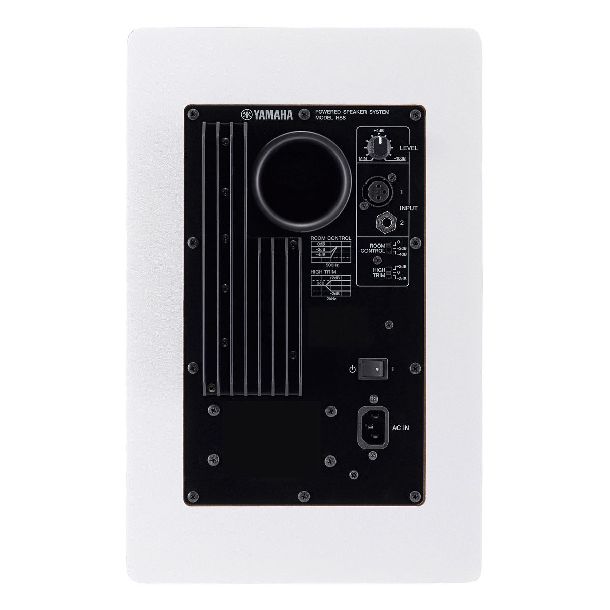 Monitor de estudio Yamaha HS8W campo cercano biamplificado-blanco