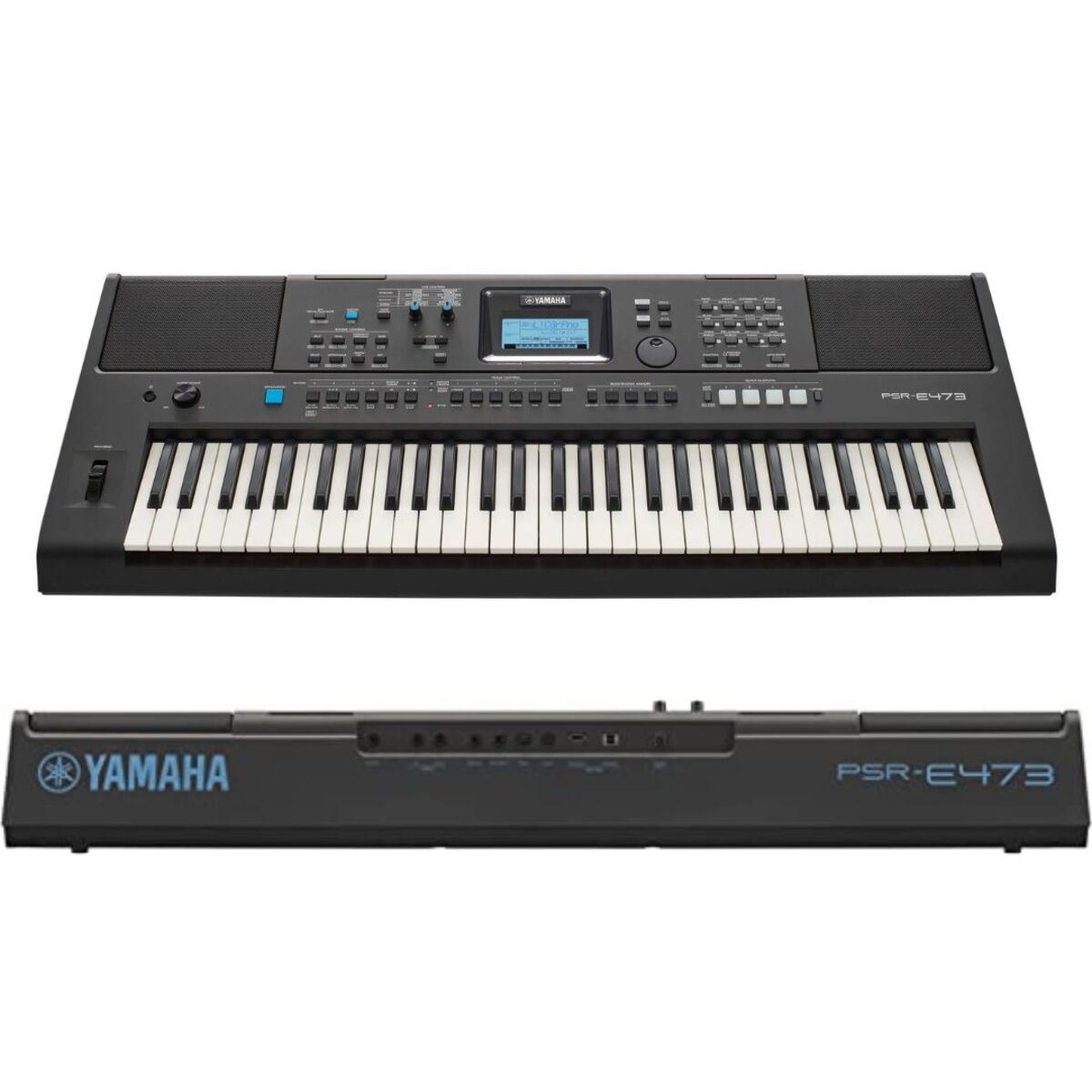 Teclado Portátil 5 Octavas Yamaha PSR E473 -Negro