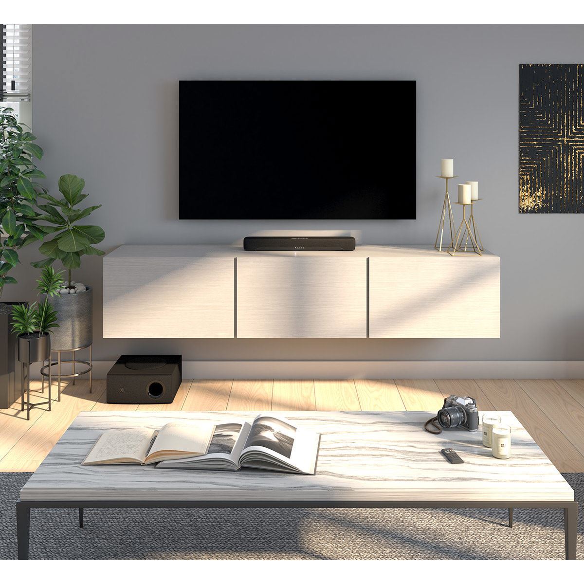 Barra de Sonido para TV con Subwoofer Yamaha SR-C30A