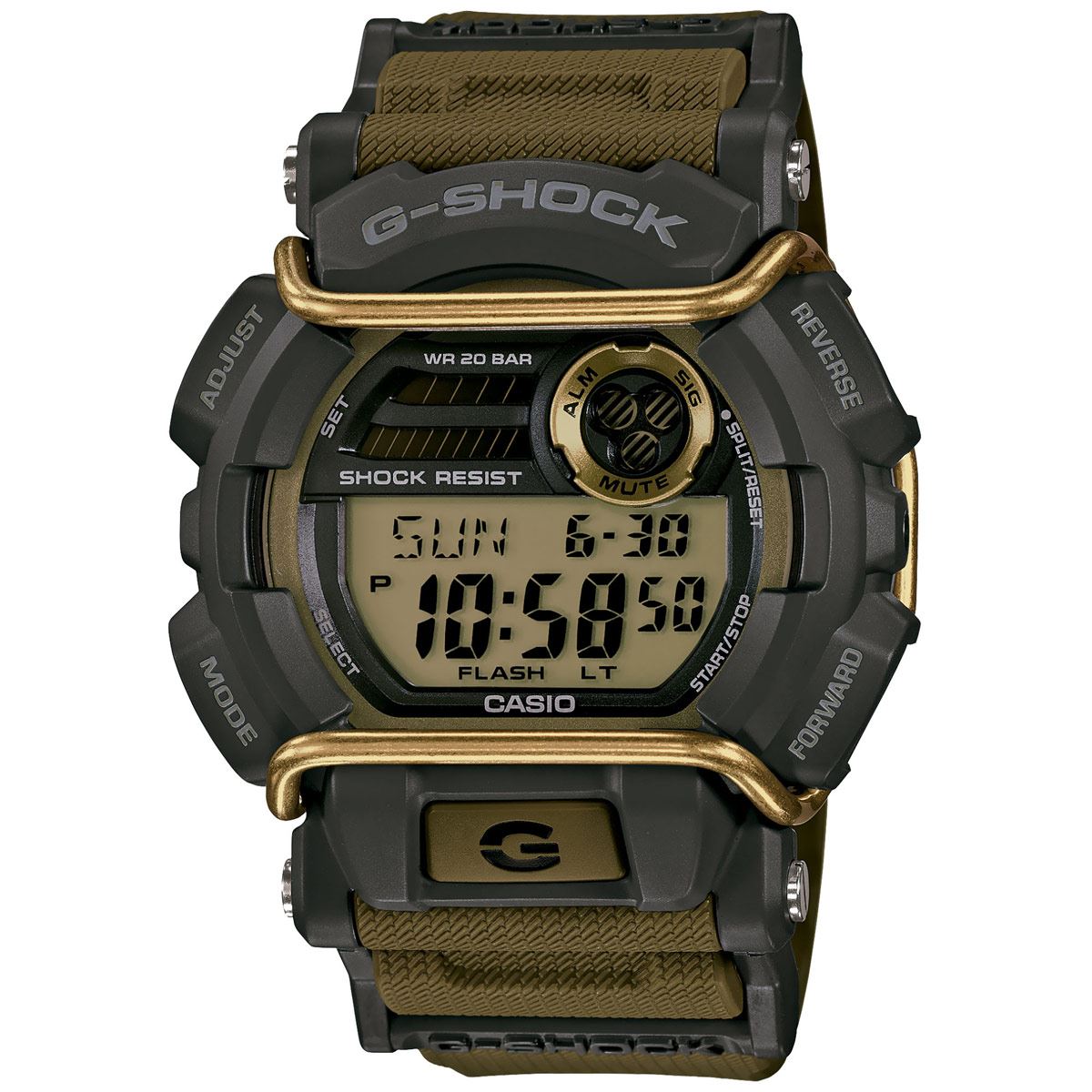 Reloj G-Shock Negro y Dorado Para Caballero