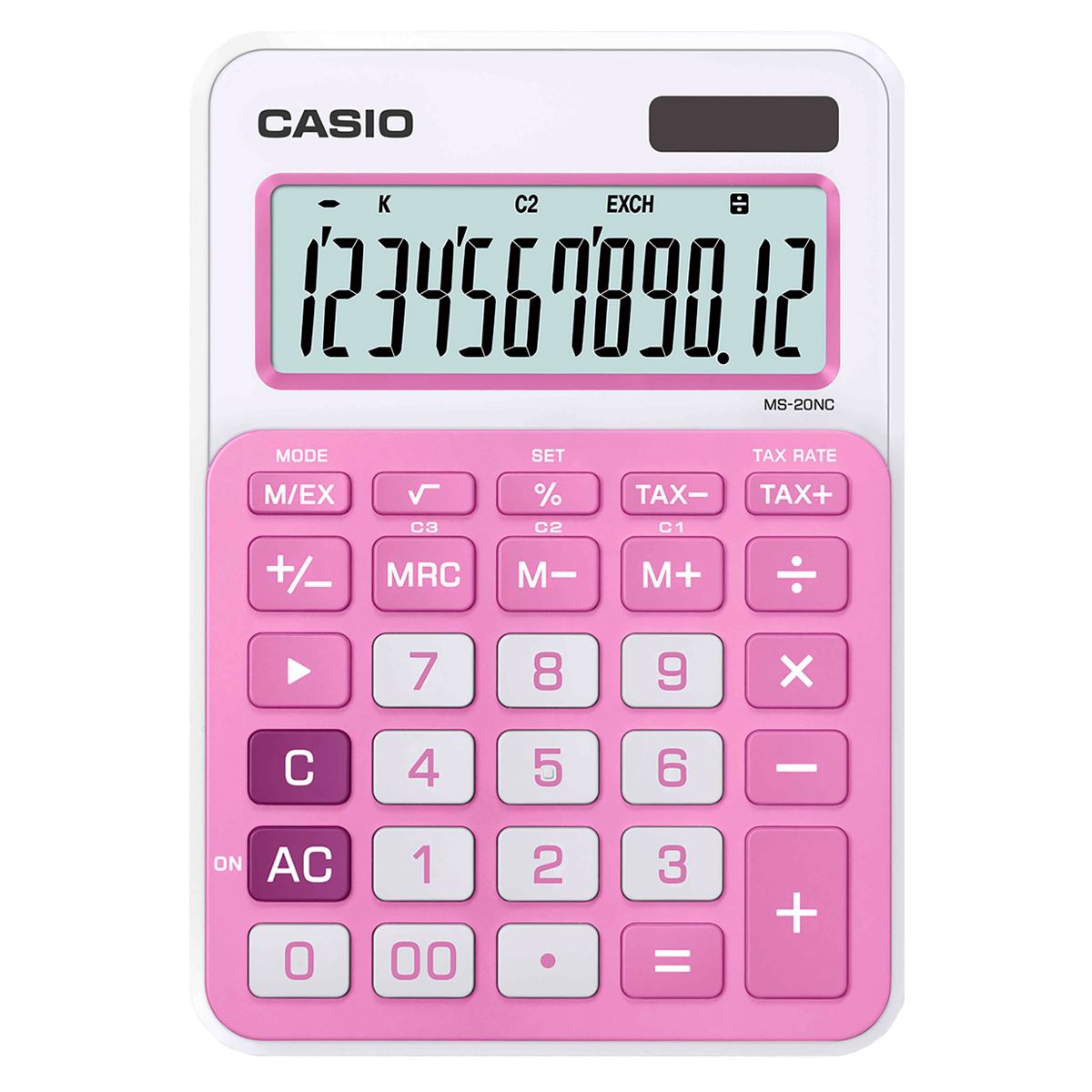 Calculadora Casio Ms-20nc-Pk-Sdc-Rosa