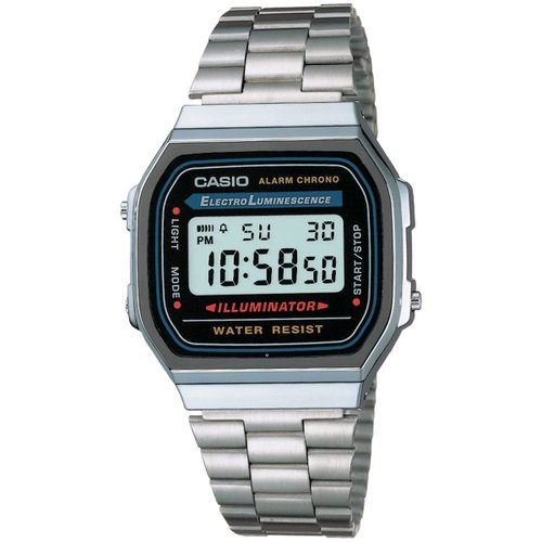 Reloj Casio Vintage A168WA-1Q Unisex Para Dama