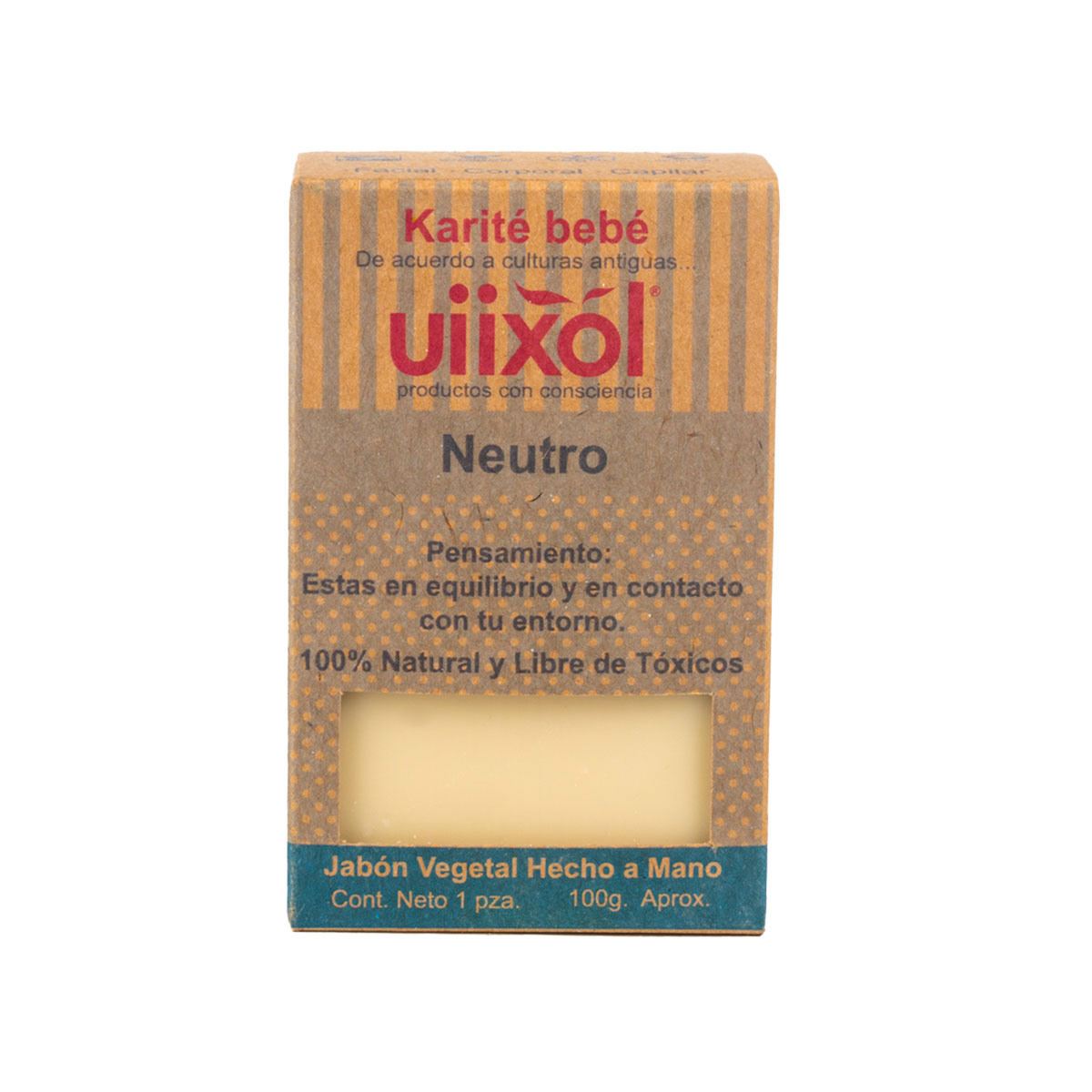 Jabón artesanal para Bebé, Neutro  100G