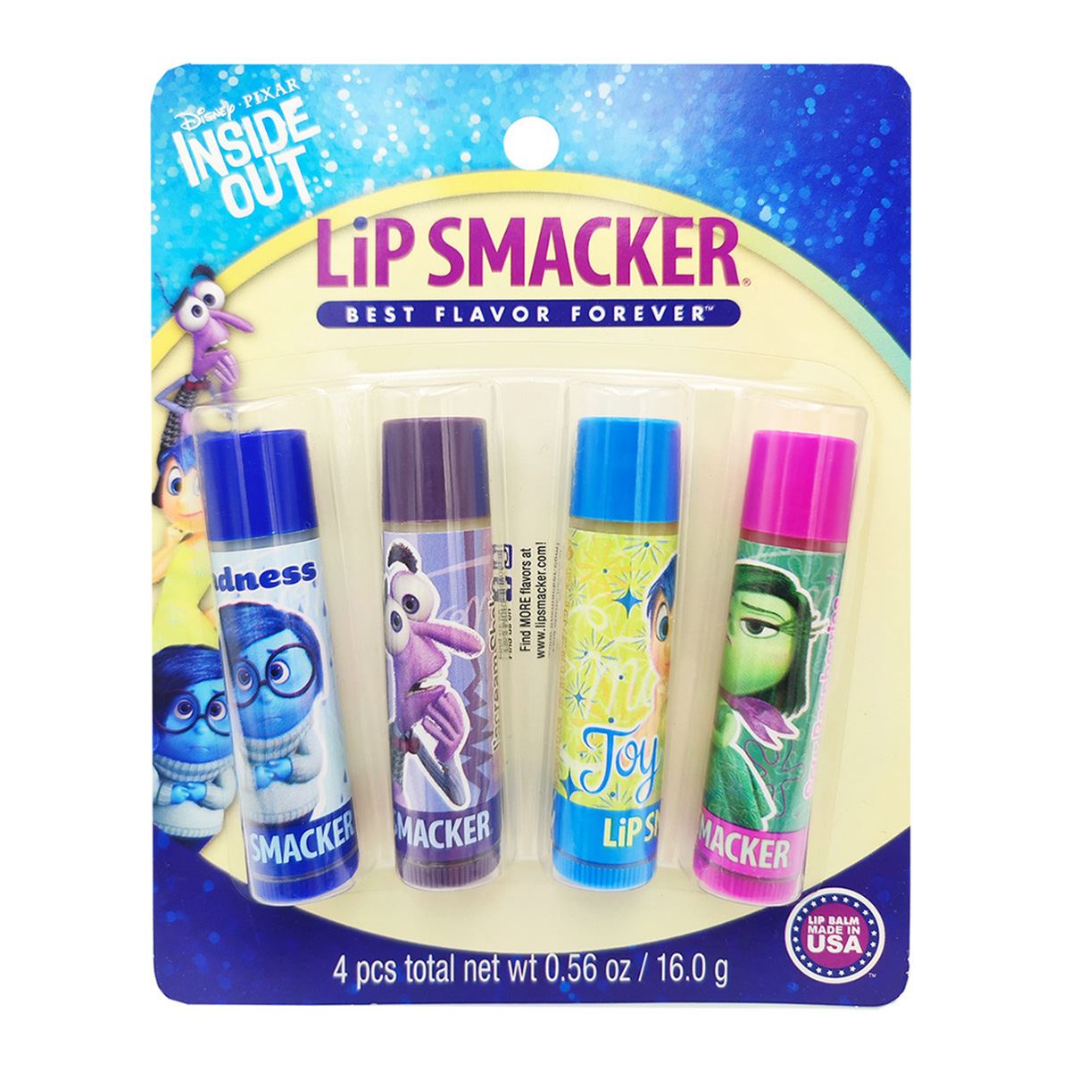 Bálsamos Disney Intensamente 4pcs Lip Smacker