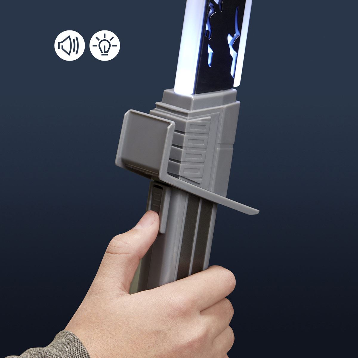 Star Wars Mandalorian Darksaber - Juguete sable de luz electrónico para juego de rol
