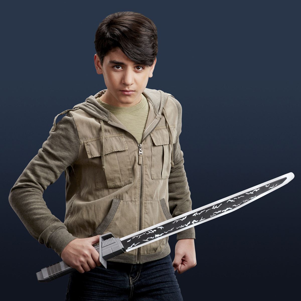 Star Wars Mandalorian Darksaber - Juguete sable de luz electrónico para juego de rol