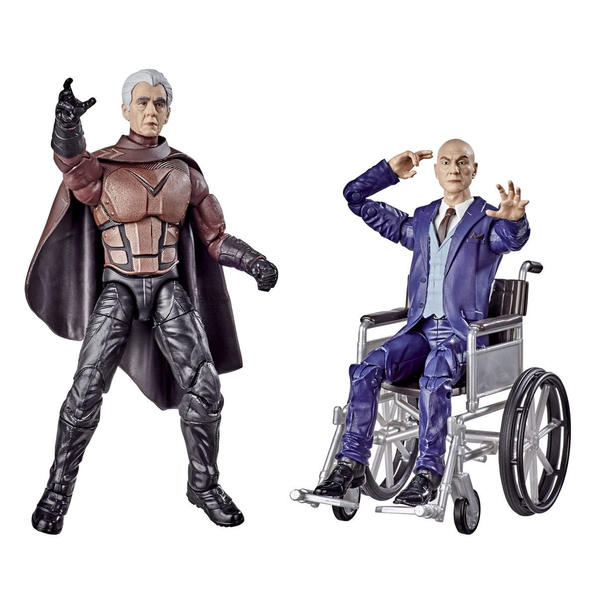 Hasbro Marvel Legends Series X-Men Figuras de Magneto y el Profesor X