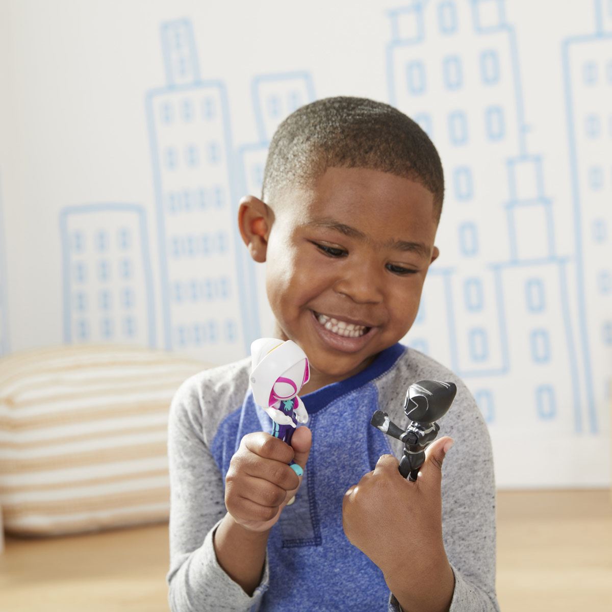 Hero reveal ghost and black panther