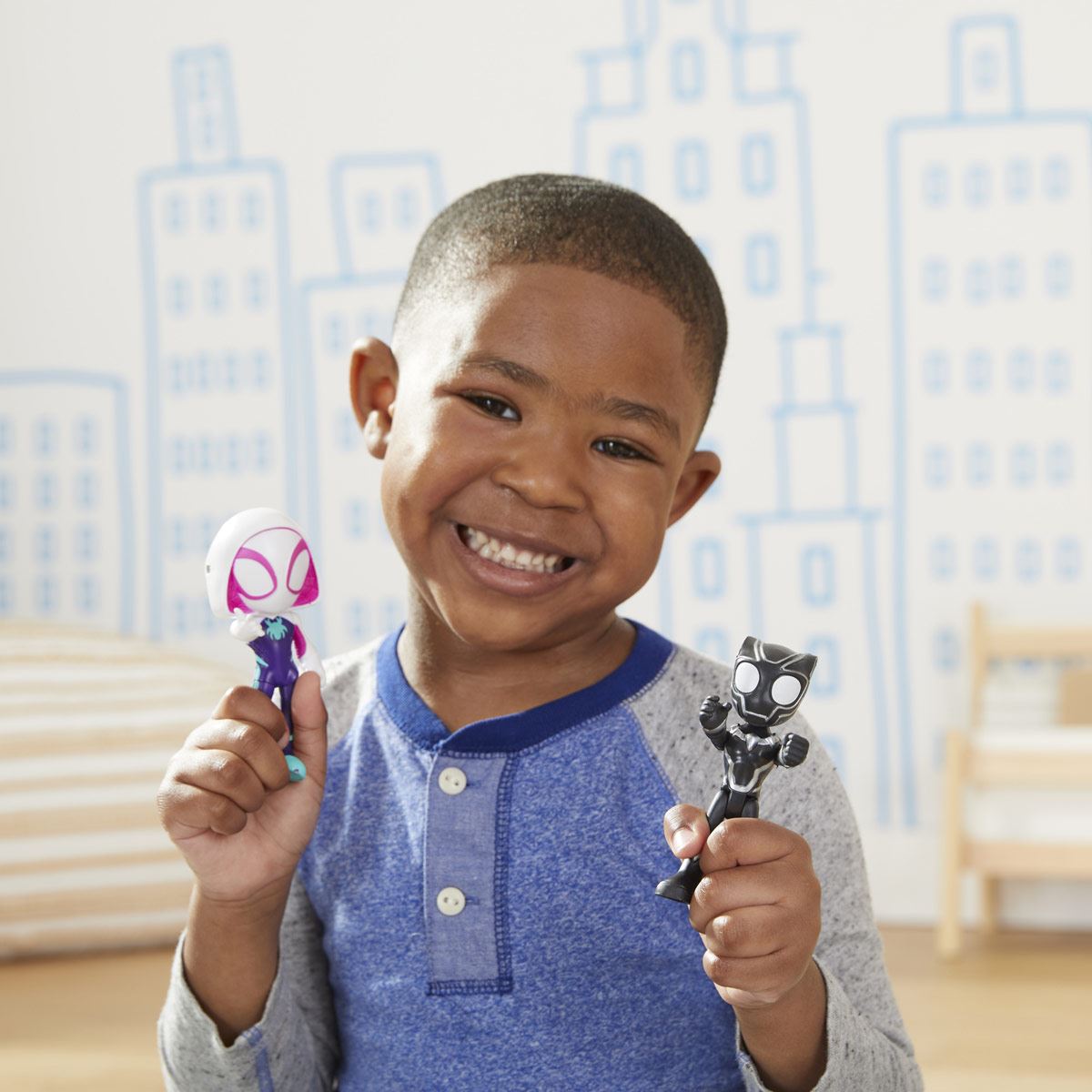 Hero reveal ghost and black panther