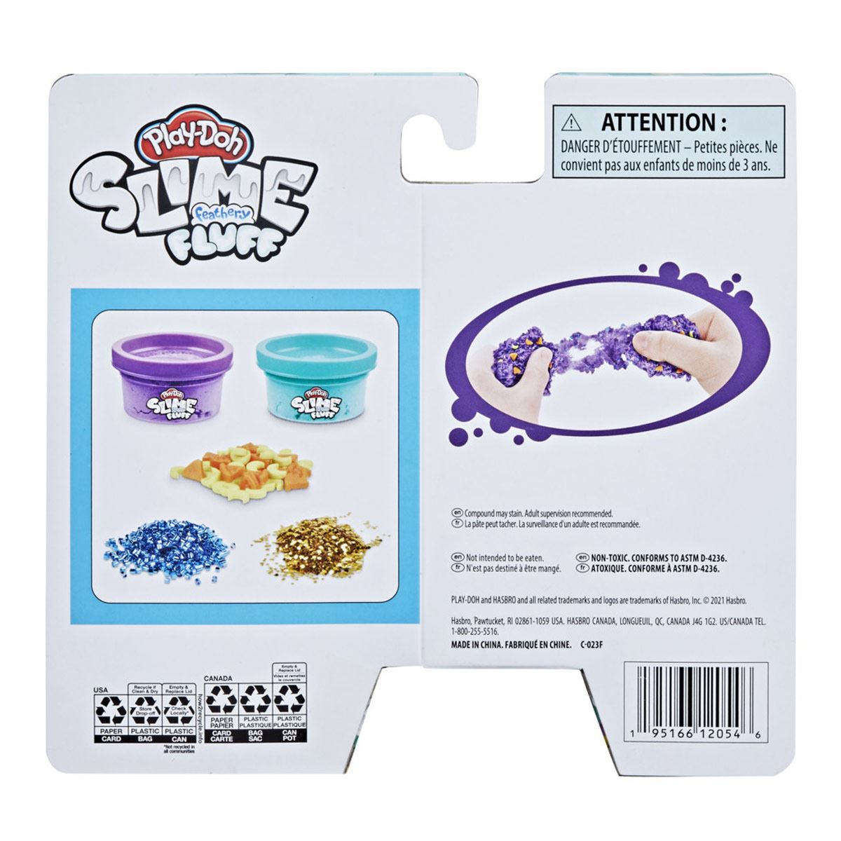 Play-Doh - Slime Feathery Fluff - Surtido de masa perfumada