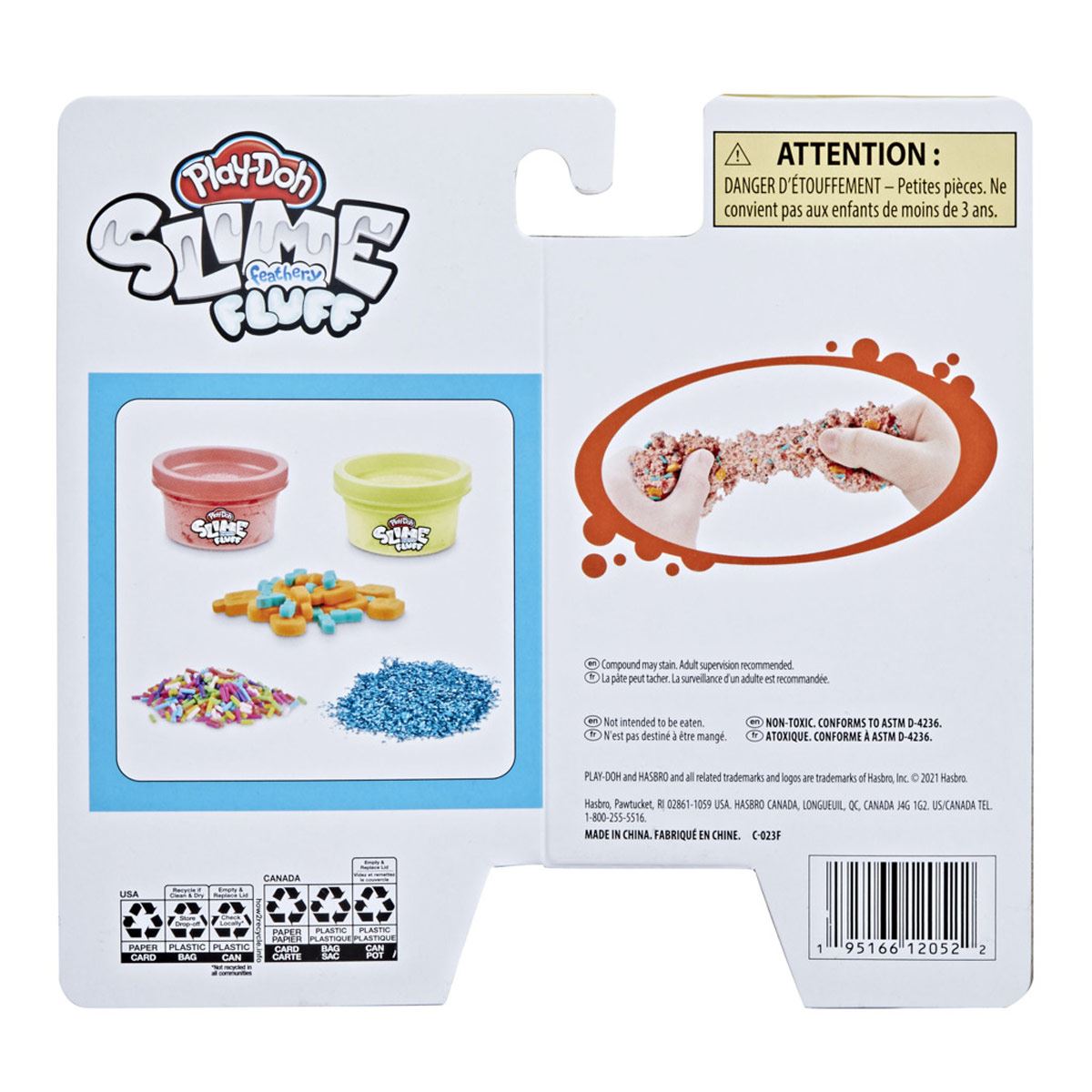 Play-Doh - Slime Feathery Fluff - Surtido de masa perfumada