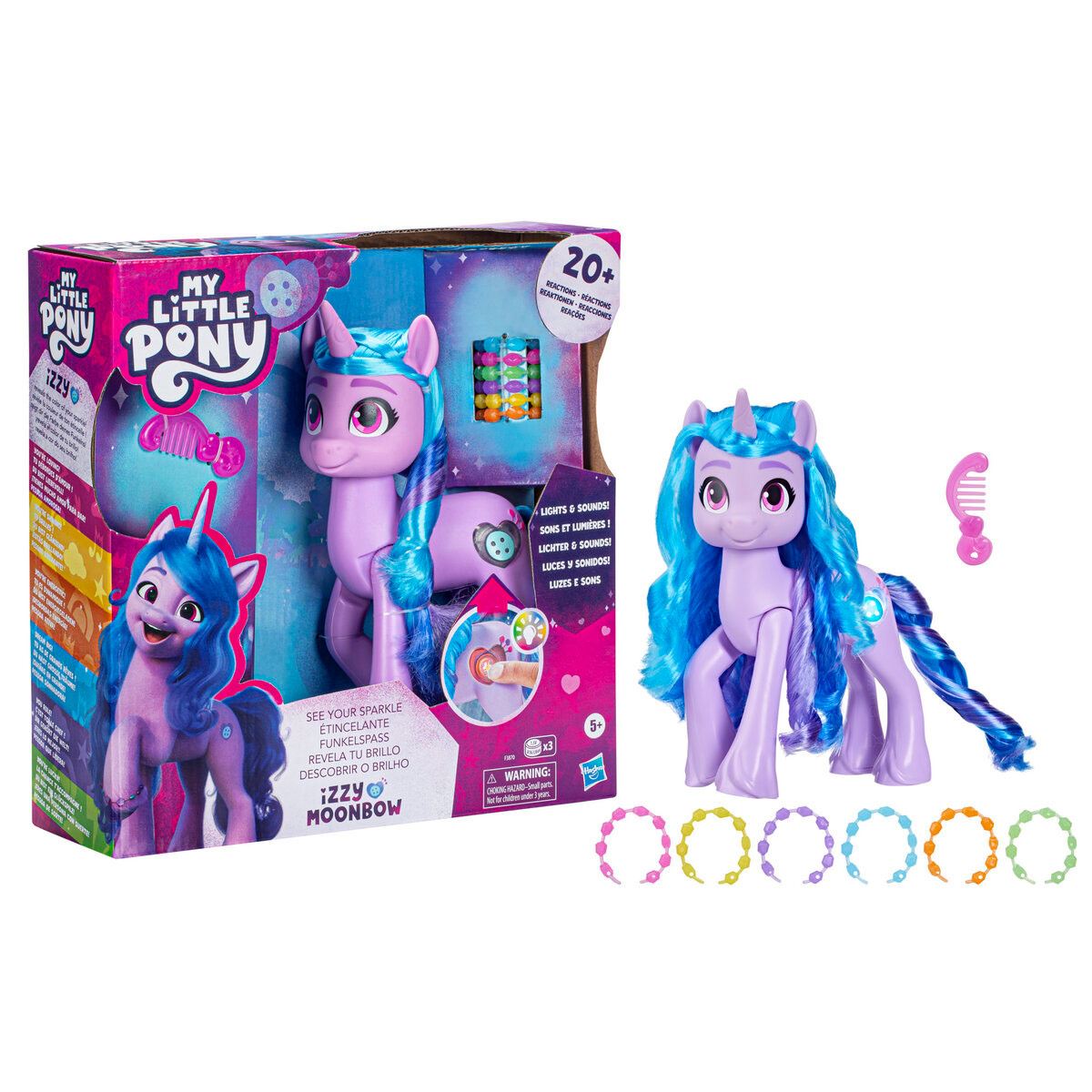 Unicornio Revela tu Brillo Izzy Moonbow My Little Pony