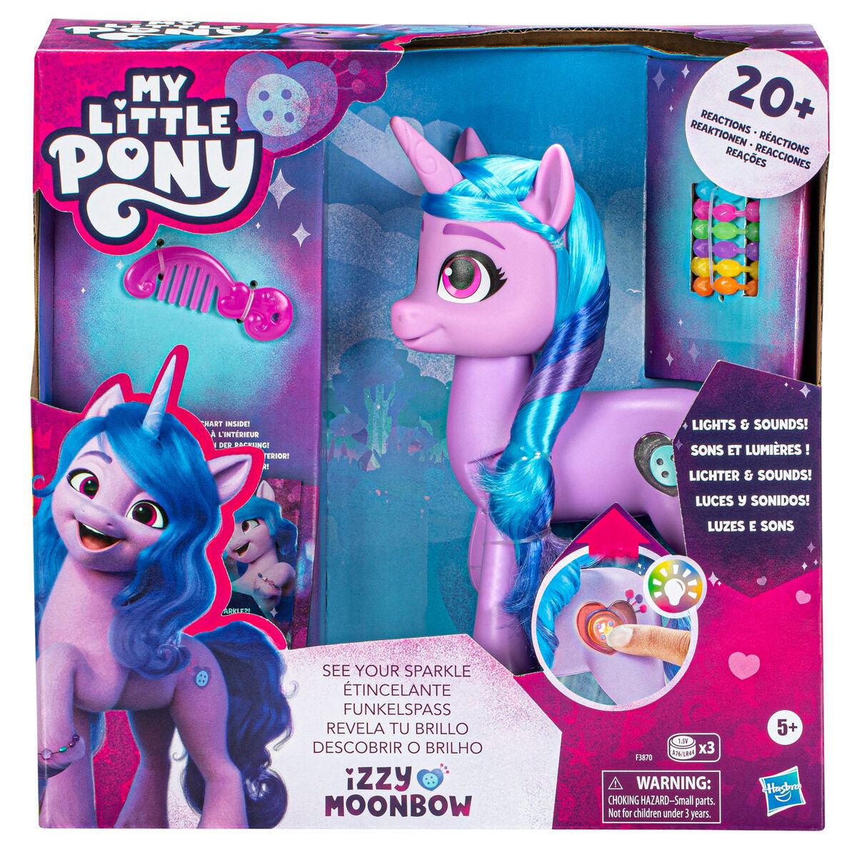 Unicornio Revela tu Brillo Izzy Moonbow My Little Pony