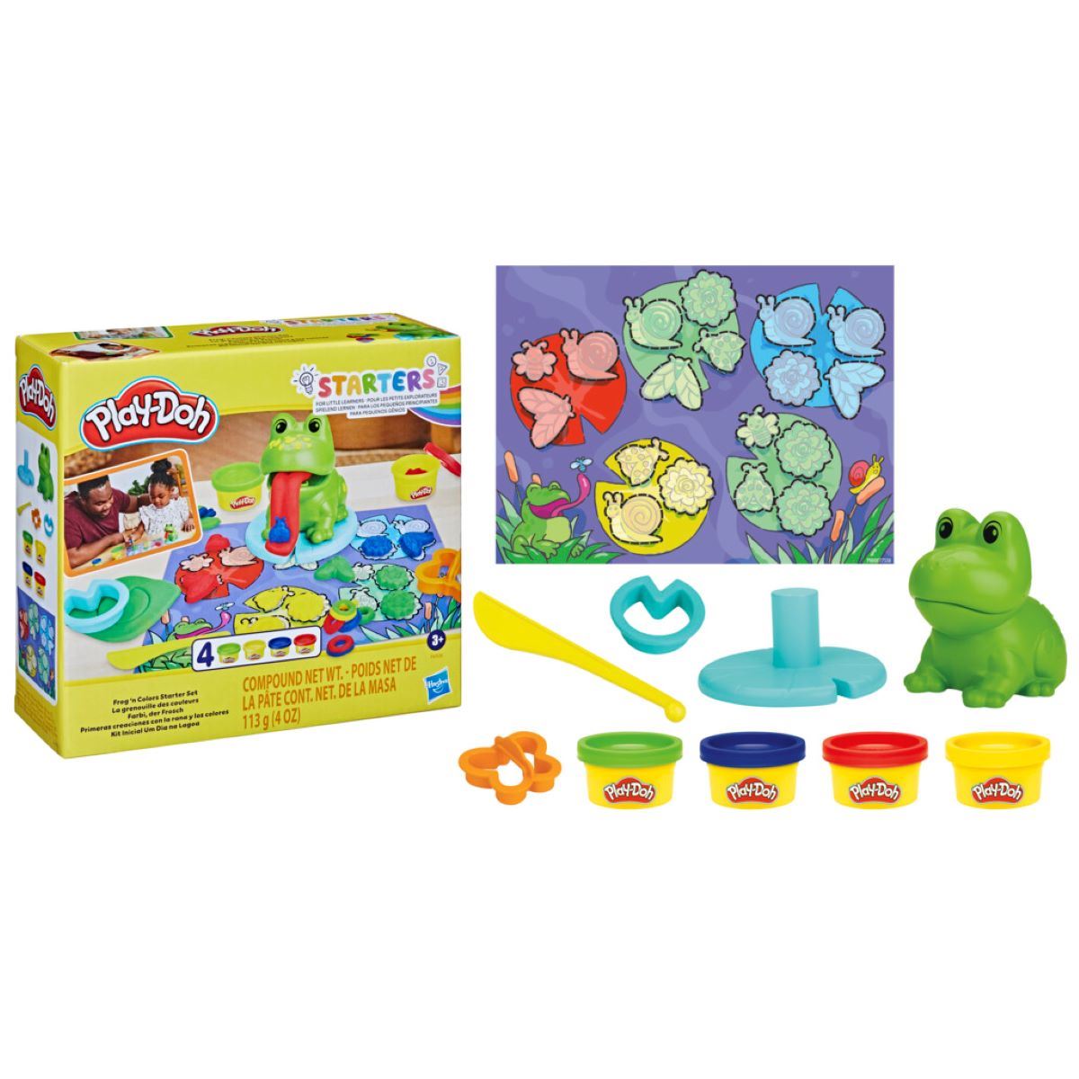 Play Doh Primeras Creaciones con la Rana y los Colores