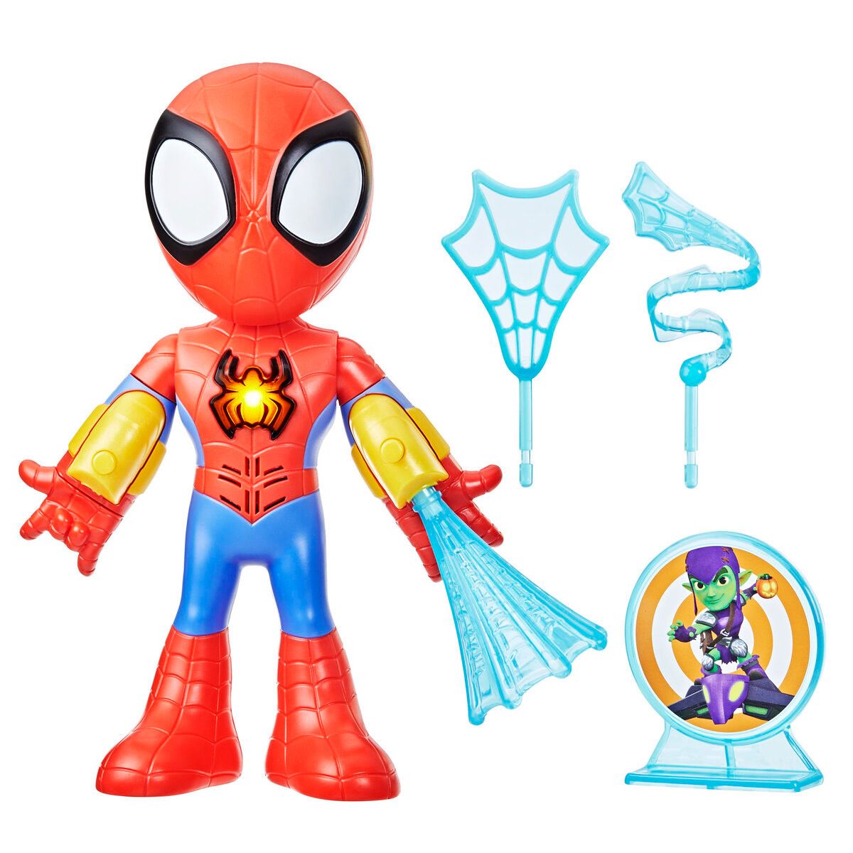 Spidey and His Amazing Friends Figura de héroe de Spidey de Marvel, figura  de acción a escala de 4 pulgadas, incluye 1 accesorio para niños a partir