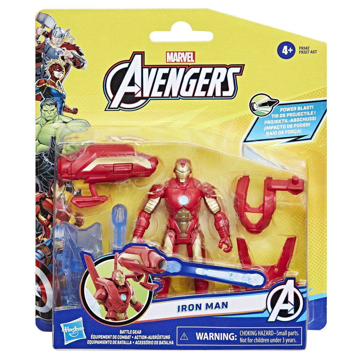 Figura de acción Marvel Epic Hero Iron Man con Equipo Batalla