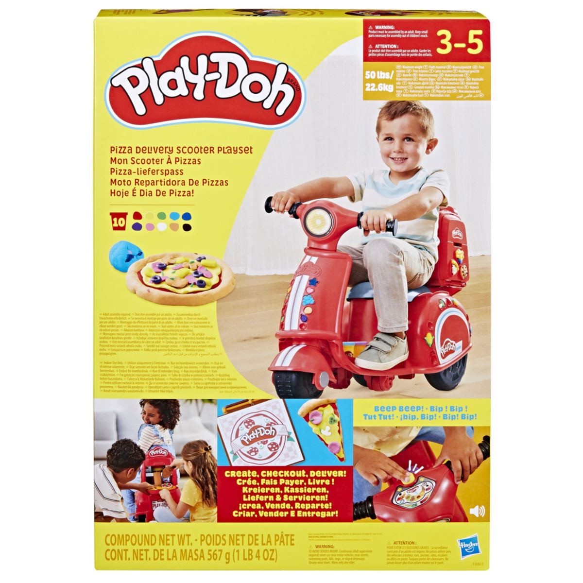 Moto Scooter Play-doh Repartidor de Pizzas
